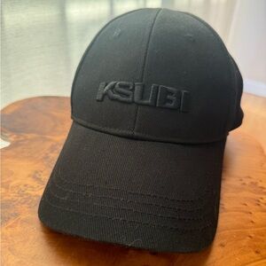 Ksubi Black Cap with Graphic Tag